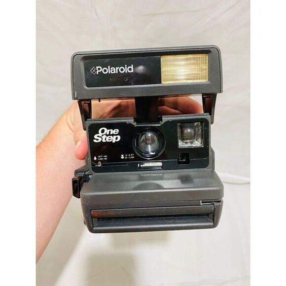 Vintage Polaroid 600 Film Onestep Closeup Instant Autofocus Camera Black - Picture 6 of 9